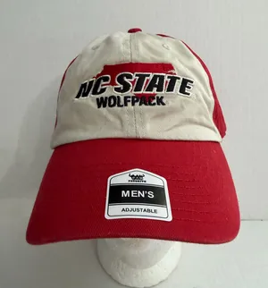 Fan Favorite NC State Wolfpack Two-Tone Red and Cream Baseball Cap thumbnail 1