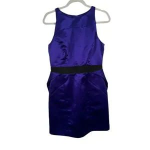 Milly Sculpted Skirt Pencil Dress‎ Blackberry Purple Cocktail NWT Womens Size 10 thumbnail 3