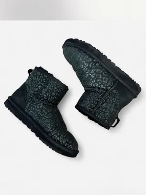 Ugg Classic Mini Snow Leopard Black 7 thumbnail 3