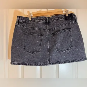 NWT Abercrombie & Fitch Denim‎ Mini Skirt - Denim skirt - grey opulent, size 16 thumbnail 5