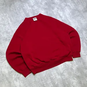 Vintage 90s Tultex Everyday Essentials Blank Red Cotton Crewneck Sweatshirt thumbnail 2
