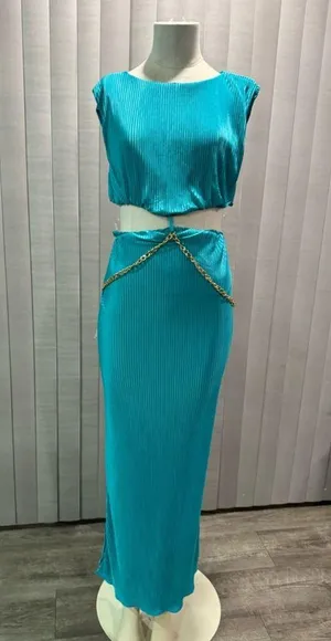 AMTIOUS Tiffany maxi dress ✨ Blue Size L thumbnail 4