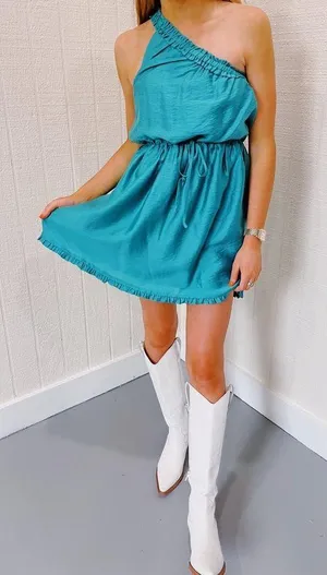Liliana ONE SHOULDER DRESS From Shop Triple Threads thumbnail 1
