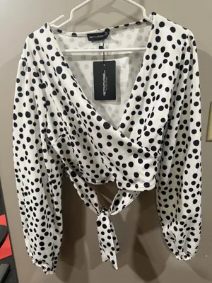 Pretty Little Thing Polka Dot Top thumbnail 1