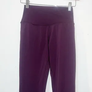 P’Tula maroon women’s new full length high rise crossover leggings thumbnail 2