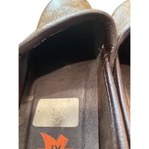 Dansko XP wms tan leather geometric nursing clogs shoes sz 41/10.5-11 SKU 9964 thumbnail 6