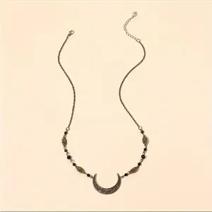 Crescent Moon Head Chain Vintage Style Crystal‎ Flower Bohemian Gypsy Headwear thumbnail 6