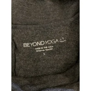 Beyond Yoga Charcoal Cowl Neck Long Sleeve Sweater Dress Made In‎ USA Large thumbnail 3