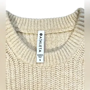 Athleta Sierra Crew Chunky Knit Wool Blend Sweater thumbnail 3