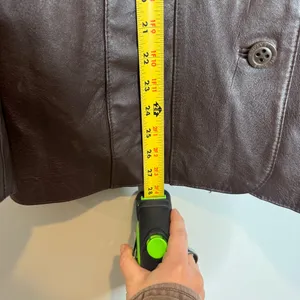 Vintage Y2K Wilson’s Leather Chocolate Brown Tailored Leather Jacket Size Large thumbnail 8