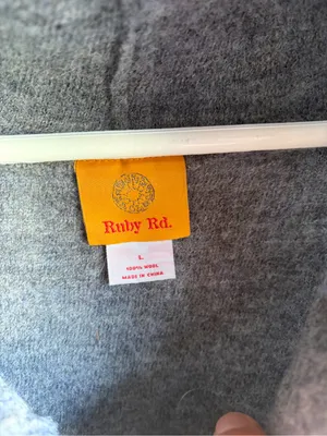 Ruby Rd. Gray Hooded Wool thumbnail 2