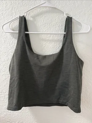 BEYOND YOGA Ribbed Tank Top in Charcoal Size XL thumbnail 1