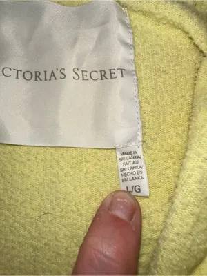 VTG Victoria's Secret Supermodel Essentials Bling Angel Wings Sweat Set Yellow L thumbnail 7