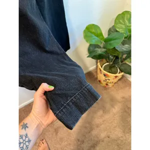Universal Thread High Rise Wide Leg Black Cotton Denim Jeans Size 12 Regular thumbnail 6