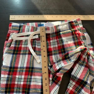 Old Navy Flannel Jogger White Tartan‎ Plaid Pajama Pants Small Match the Fam thumbnail 10