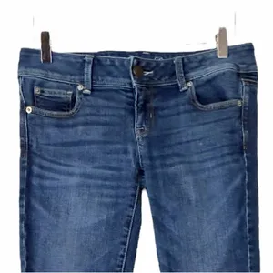 American Eagle Women’s Jeans Slim Boot Stretch Low Rise Medium Wash Size 4 Short thumbnail 3
