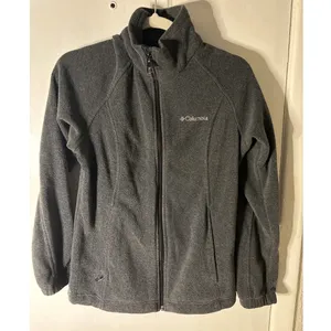 Columbia Gray Long Sleeve Zip Jacket S Gorpcore Cozycore Slow Fashion Utility thumbnail 3