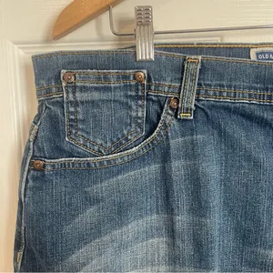 Y2K Vintage Jean Skirt Denim Mini Old Navy Size 16 Blue Low Rise Low Waisted thumbnail 3