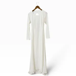 Lulus Eloquent Endearment White Long Sleeve Backless Maxi Dress size L thumbnail 3
