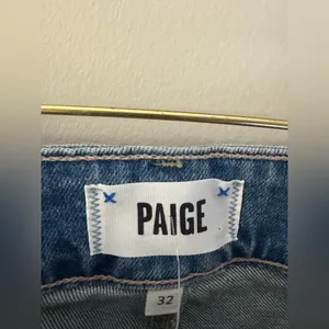 PAIGE Dark Blue Flare Jeans thumbnail 4