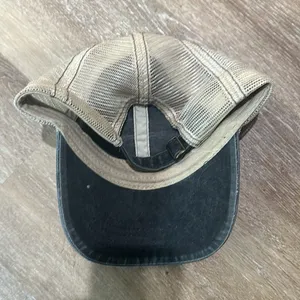 North Carolina gray and tan trucker hat thumbnail 2