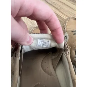 Sperry Wm 6M Tan Loafers‎ Boat Shoes Leather Beige Slip On Casual Chic thumbnail 7