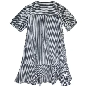 J. Crew Delilah dress striped cotton poplin‎ CJ495 S NWT Short Sleeve Blue White thumbnail 2