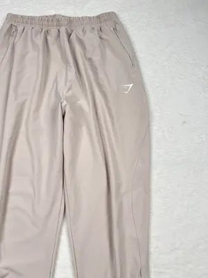 Gymshark Maximise High Waisted Track Joggers Beige Women’s Size L thumbnail 2