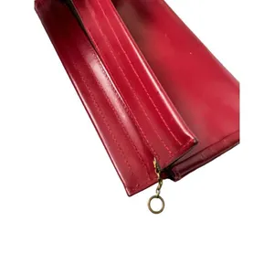 Rex leather unbranded clutch bag Red thumbnail 5