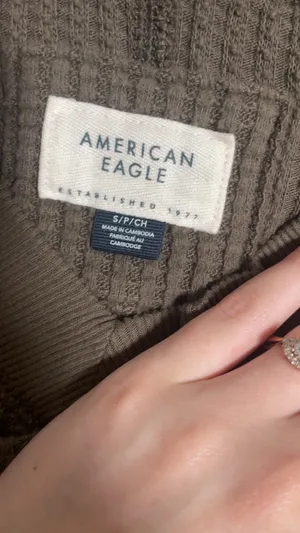 American Eagle Waffle Knit Sweater thumbnail 2