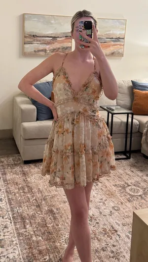 Hello Molly Dress Mini Nude Pink thumbnail 4