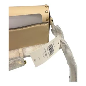 Coach Ivory Glove Tan Leather w/ Crystal Rivets Studio Baguette Shoulder Bag New thumbnail 10