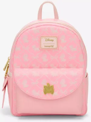 Loungefly Disney The Aristocrats Marie Bows All over Print Mini Backpack thumbnail 1