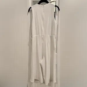Bishop + Young White Jumpsuit Bridal Honeymoon Elopement Summer Resort Wide Leg thumbnail 4