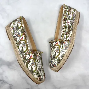 Christian Louboutin Loubi Jungle Ares Spike Studded Flat Espadrille Shoes 41 thumbnail 5