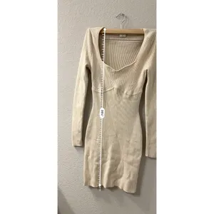 Abercrombie ‎ & Fitch Elevated Knit Corset Midi Sweater Dress XST thumbnail 4