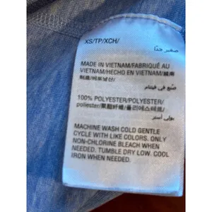 Ideology Womens Blue Space Dye Full Zip Active Jacket Thumbholes‎ XS thumbnail 2