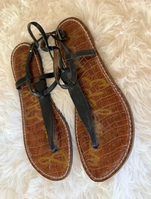 Sam Edelman Gigi Thong Ankle Strap Sandals thumbnail 1