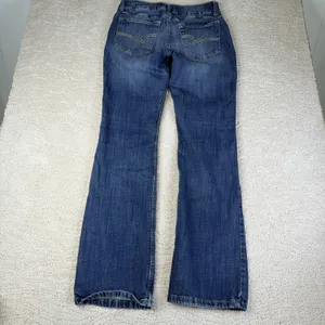 Women's Wrangler 9x34 Dark Wash‎ Bootcut Western Jeans thumbnail 8