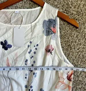 🦋 NWT White Floral Leg Slit Maxi Dress XL Wedding thumbnail 4