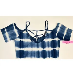 UO Tie-Dye Off-The-Shoulder Strappy Cut-Outs Open Back Striped Edgy Cutout Maxi thumbnail 3