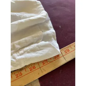 Abercrombie & Fitch White Wide Leg Linen Blend Pants Size 10 thumbnail 9