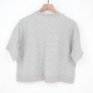 Fisoew Two Piece Set Womens Medium Light Gray Cotton Slash Pockets Activewear thumbnail 4