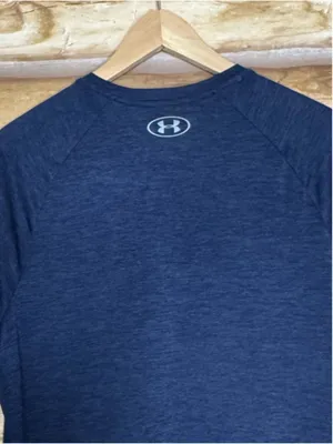 Under Armour Navy V-Neck Short-Sleeve Tech Tee size large thumbnail 5