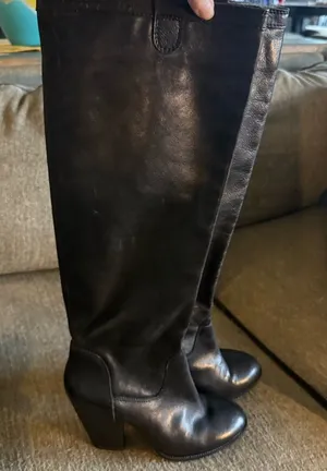 Vince Camuto Black Over the Knee Boots with Timeless Elegance thumbnail 1