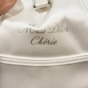 Christian Dior Beauty Vintage White Fabric Vanity‎ Makeup Cosmetic Toiletry Bag thumbnail 4