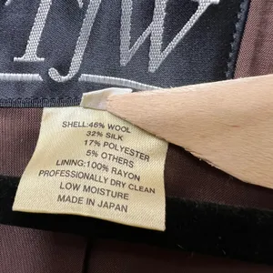 Vintage TJW Women's Blazer 14 Brown Herringbone Wool Silk Tweed Made‎ in Japan thumbnail 3