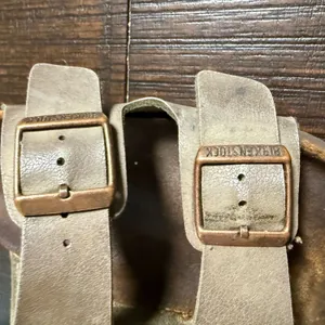 Birkenstock Arizona Two Strap Buckle Sandals Taupe Metallic Slides Womens 35 thumbnail 6