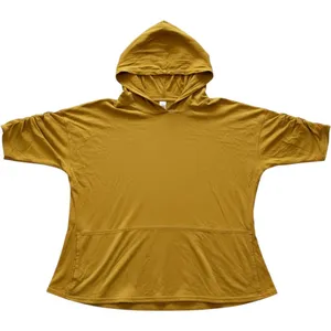 FP Movement‎ Mustard Yellow Organic Pima Cotton Ruched Sleeve Hoodie XS thumbnail 1
