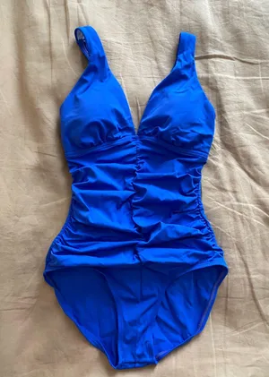 Jantzen One-Piece Blue Ruched Tummy Control Swimsuit 10 thumbnail 1